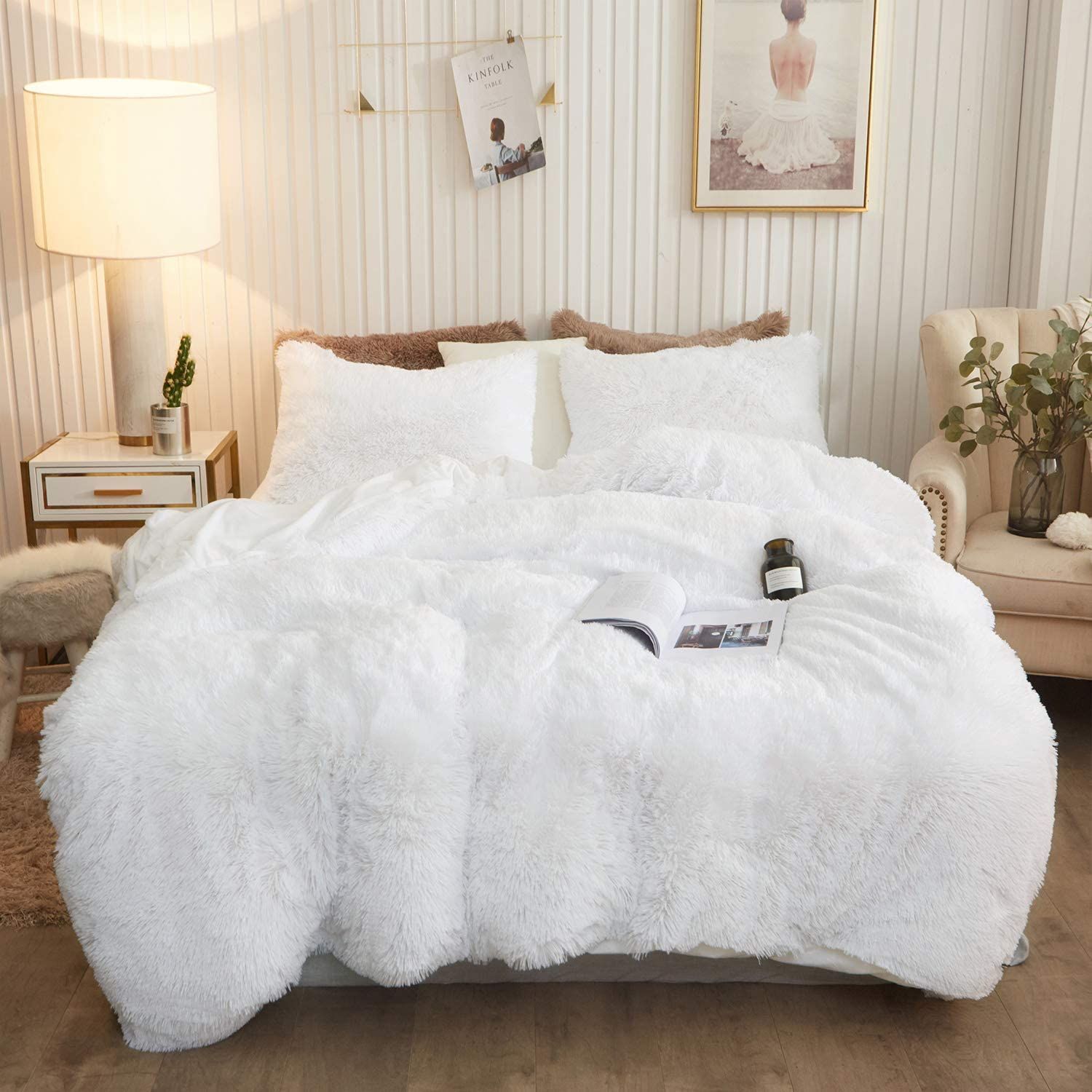 Plush winter quilt cover three-piece and four-piece bedding set