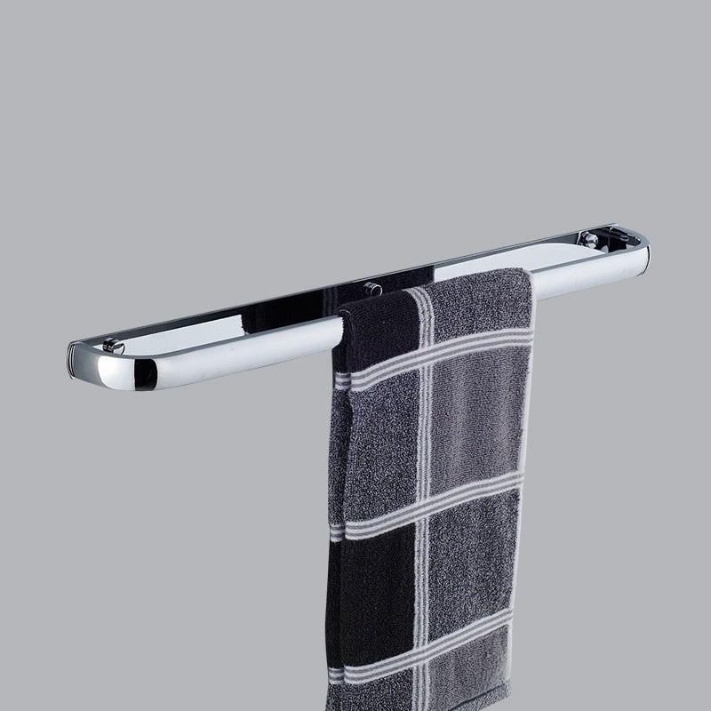 Wall mounted stainless steel towel rack with hooks