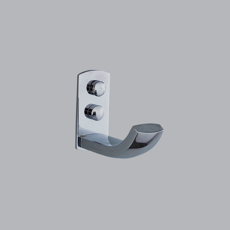 Wall mounted stainless steel towel rack with hooks